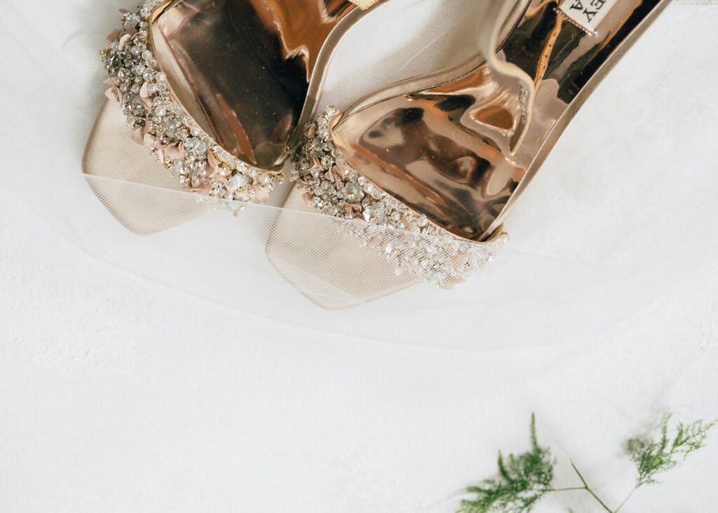 Brides wedding shoes