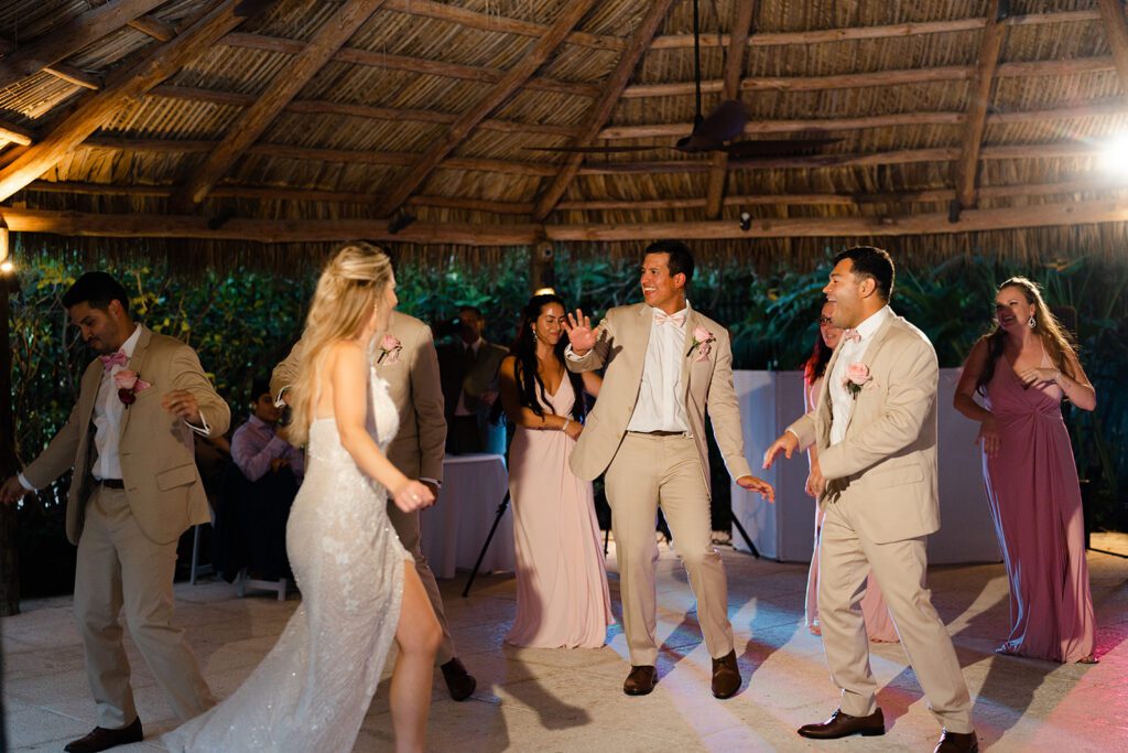 Open dancing at wedding reception